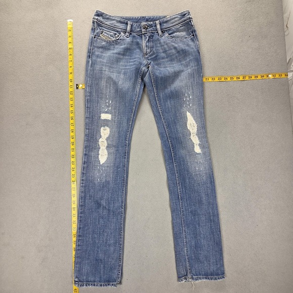 Diesel Denim - Diesel Jeans Womens 27x34 Blue Lowky Low Rise Slim‎ Straight Made in Italy 008AR